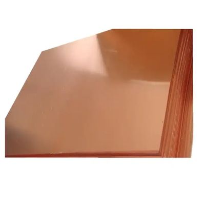 High Purity 99.99% Pure Copper Sheet Plate Mill Finish C10100 C11000 C12200 C12000