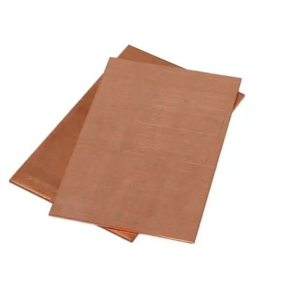 High Purity 99.99% Pure Copper Sheet Plate Mill Finish C10100 C11000 C12200 C12000
