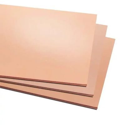 High Purity 99.99% Pure Copper Sheet Plate Mill Finish C10100 C11000 C12200 C12000