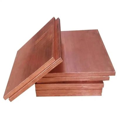 99.99% Pure Bronze Cathode Brass Copper Sheet Plate C18150 Cucr1zr C17510 1 Inch Thick Copper Plate