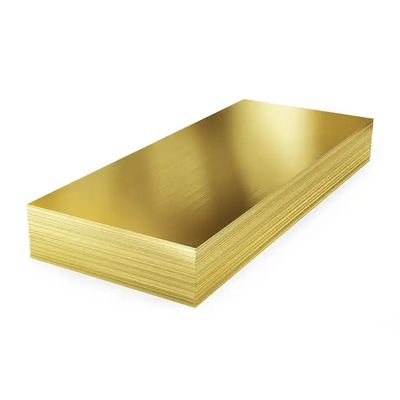 1500x 3050 X 1.5mm Brass Coated Copper C26800 C27200 Shiny Brass Sheet Plate